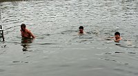 Kühles Abbaden am Bebrer Teich! Bild: Kühles Abbaden am Bebrer Teich!