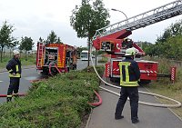 Bild: Brand in der Schachtstra&szlig;e