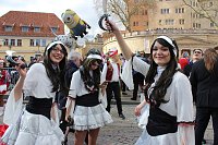 Bild: N&auml;rrinnen, Narren und schr&auml;ge Typen