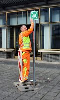 Bild: Rettungstreffpunkt ausgewiesen