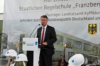 Spatenstich für Franzbergschule erfolgt Bild: Spatenstich für Franzbergschule erfolgt