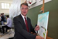 Spatenstich für Franzbergschule erfolgt Bild: Spatenstich für Franzbergschule erfolgt