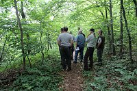 Waldbegehung am Possen mit unterschiedlicher Resonanz Bild: Waldbegehung am Possen mit unterschiedlicher Resonanz