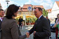 Bild: Ministerpr&auml;sident in Bad Frankenhausen begr&uuml;&szlig;t