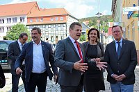 Bild: Ministerpr&auml;sident in Bad Frankenhausen begr&uuml;&szlig;t