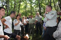 Waldbegehung mit Siegesmund und Kieling Bild: Waldbegehung mit Siegesmund und Kieling