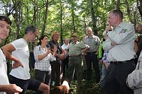 Waldbegehung mit Siegesmund und Kieling Bild: Waldbegehung mit Siegesmund und Kieling