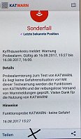 Bild: Probealarm bei KATWARN