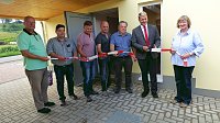 Neubau des Sanitärgebäudes Bild: Neubau des Sanitärgebäudes