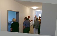 Neubau des Sanitärgebäudes Bild: Neubau des Sanitärgebäudes