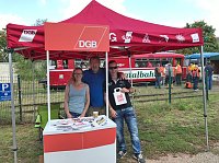 DGB bei Unstrutbahnfest in Roßleben dabei Bild: DGB bei Unstrutbahnfest in Roßleben dabei