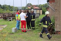Am Gelände des Eisenbahnvereines in der Erfurter Straße / Am Petersenschacht fand am späten Nachmittag eine Rettungsgroßübung statt (<b>Update</b>)... Die diesjährigen Großübung fand in der Nähe des Hauptbahnhofs in Sondershausen statt. Alle drei Jahr steht so eine Großübung auf dem Plan. Waren es beim beim letzten Mal 30 Verletzte in einem Eisenbahnwaggon, waren dieses dieses Mal "nur" acht verl Bild: Am Gelände des Eisenbahnvereines in der Erfurter Straße / Am Petersenschacht fand am späten Nachmittag eine Rettungsgroßübung statt (<b>Update</b>)... Die diesjährigen Großübung fand in der Nähe des Hauptbahnhofs in Sondershausen statt. Alle drei Jahr steht so eine Großübung auf dem Plan. Waren es beim beim letzten Mal 30 Verletzte in einem Eisenbahnwaggon, waren dieses dieses Mal "nur" acht verl