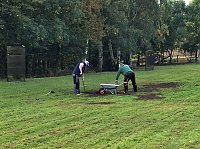 Bild: Arbeitseinsatz auf dem Hundeplatz an der Trift