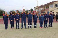 Bild: Leistungsspange von jungen Feuerwehrleuten erk&auml;mpft