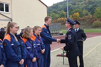 Bild: Leistungsspange von jungen Feuerwehrleuten erk&auml;mpft