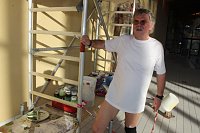 Erste Pinselstriche für Großbild Bild: Erste Pinselstriche für Großbild
