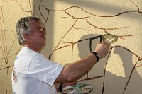 Erste Pinselstriche für Großbild Bild: Erste Pinselstriche für Großbild