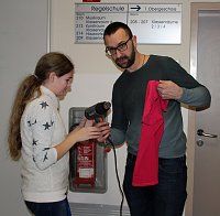 Viktor Sobek in der Östertalschule Bild: Viktor Sobek in der Östertalschule