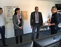 Bild: Rettungsleitstelle besucht