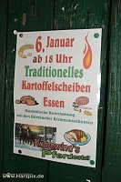 Kartoffelscheibenessen im Pferdestall Bild: Kartoffelscheibenessen im Pferdestall