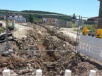 Baustelle im Jechaburger Weg Bild: Baustelle im Jechaburger Weg