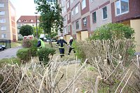 Bild: Feuerwehreinsatz in der Weizenstra&szlig;e