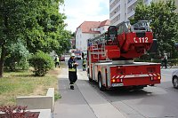 Bild: Feuerwehreinsatz in der Weizenstra&szlig;e