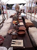 Das Ritterlager am Kyffhäuser Markt ist erwacht Bild: Das Ritterlager am Kyffhäuser Markt ist erwacht