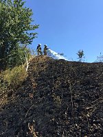 Brand in ehemaliger Kiesgrube Bild: Brand in ehemaliger Kiesgrube