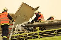 Bild: Erntefahrzeug berannte