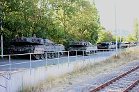 Bild: Panzer in Richtung Litauen verladen