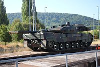 Bild: Panzer in Richtung Litauen verladen