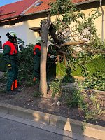 Unwetter über Sondershausen Bild: Unwetter über Sondershausen