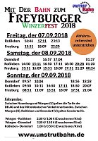 Mit der Unstrutbahn zum Winzerfest 2018 Bild: Mit der Unstrutbahn zum Winzerfest 2018