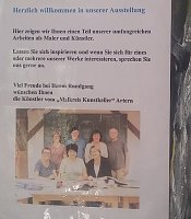Ausstellung zum Malkurs an der VHS Artern Bild: Ausstellung zum Malkurs an der VHS Artern
