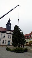 Weihnachtsmarkt in Bad Frankenhausen in Vorbereitung Bild: Weihnachtsmarkt in Bad Frankenhausen in Vorbereitung