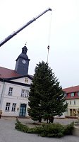 Weihnachtsmarkt in Bad Frankenhausen in Vorbereitung Bild: Weihnachtsmarkt in Bad Frankenhausen in Vorbereitung