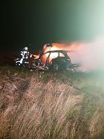 Fahrzeugbrand in Clingen Bild: Fahrzeugbrand in Clingen