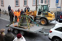 Die erste Glocke für Trinitatiskirche in der Stadt Bild: Die erste Glocke für Trinitatiskirche in der Stadt