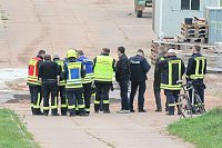 Ausgelaufenes Ammoniumnitrat... Bild: Ausgelaufenes Ammoniumnitrat...