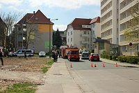 Bild: Brand auf Balkon in Sondershausen