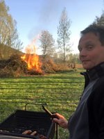 Osterfeuer am Bebraer Teich Bild: Osterfeuer am Bebraer Teich