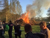 Osterfeuer am Bebraer Teich Bild: Osterfeuer am Bebraer Teich