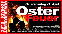 Ostersonntag letztes Osterfeuer im Gewerbegebiet SONLUX/ELSO Bild: Ostersonntag letztes Osterfeuer im Gewerbegebiet SONLUX/ELSO