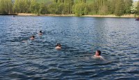 Anbaden am Bebraer Teich Bild: Anbaden am Bebraer Teich