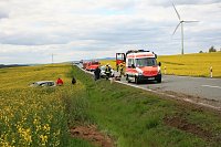 Bild: Schwerer Unfall auf der B4
