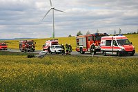 Bild: Schwerer Unfall auf der B4