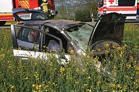 Bild: Schwerer Unfall auf der B4