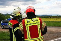 Bild: Schwerer Unfall auf der B4