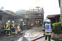 Scheunenbrand in Großfurra Bild: Scheunenbrand in Großfurra